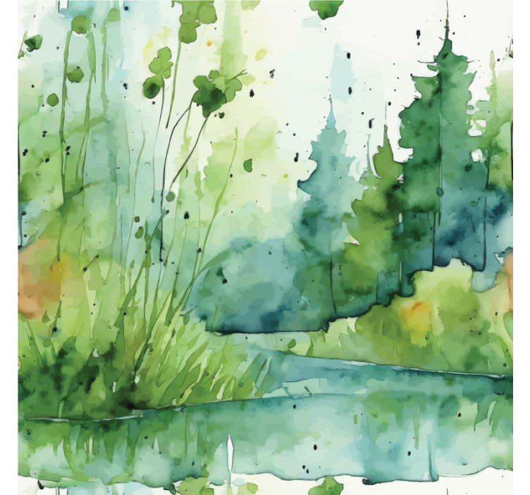 Persiana enrollable para baño pantano abstracto - TenVinilo