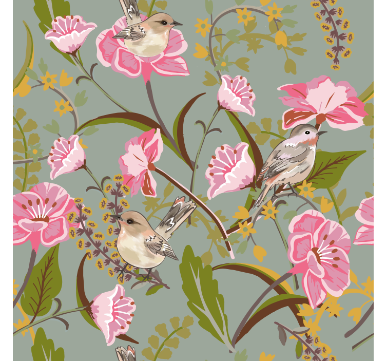 Persiana enrollable para cocina flores - TenVinilo