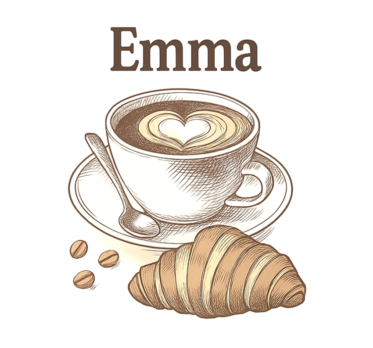 Persiana enrollable para cocina diseño de café personalizado - TenVinilo