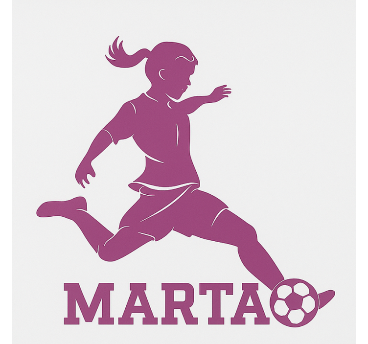 Persiana enrollable infantil jugadora de fútbol - TenVinilo