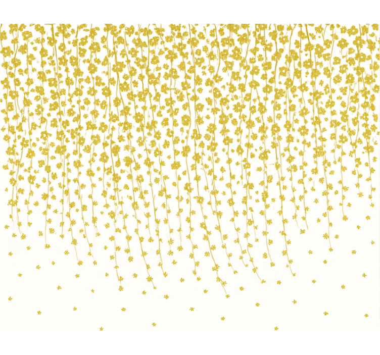 Persiana enrollable para baño cascada de flores - TenVinilo