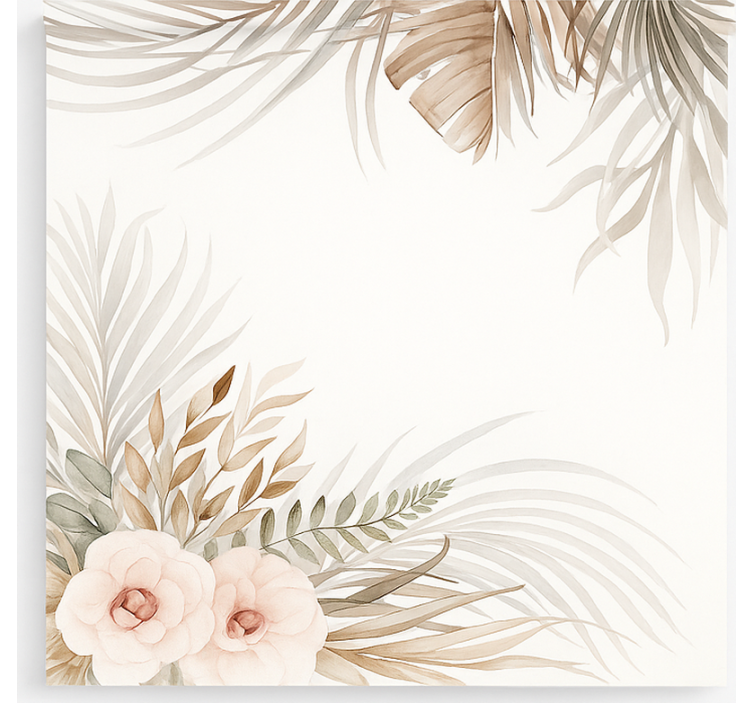 Persiana enrollable infantil diseño floral bohemio - TenVinilo