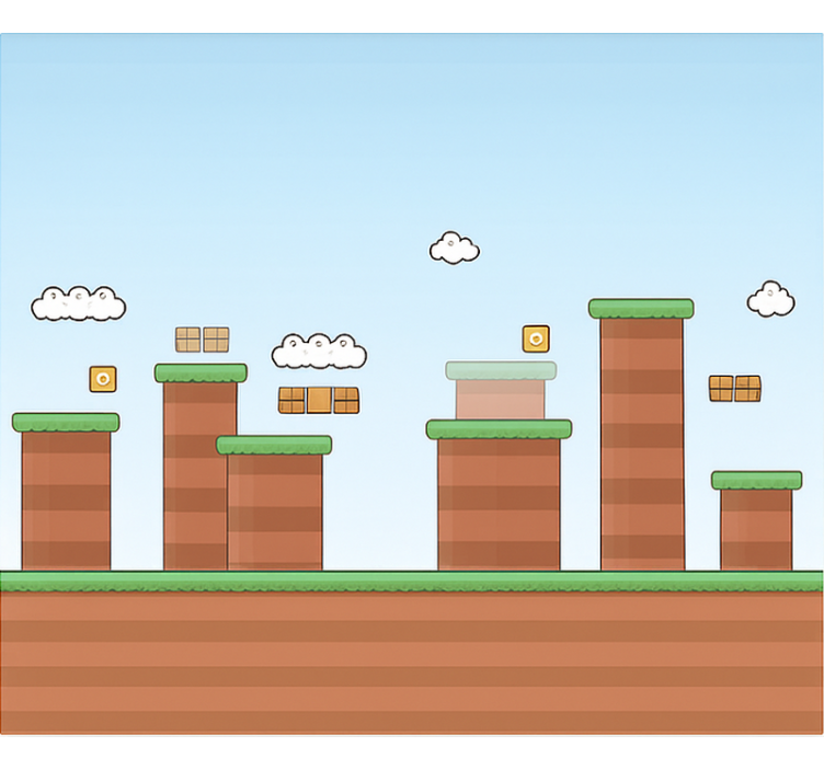 Persiana enrollable geek bloques de juego de potencia - TenVinilo