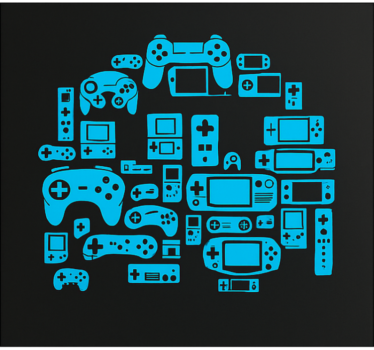 Persiana enrollable geek robot controlador de juegos - TenVinilo