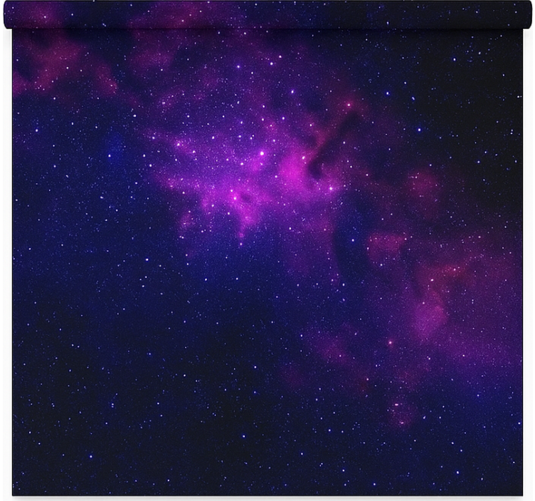 Persiana enrollable juvenil estrella de galaxia púrpura - TenVinilo