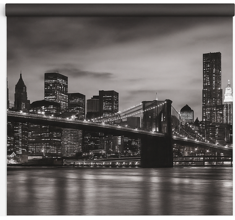 Persiana enrollable oficina ciudad de noche - TenVinilo