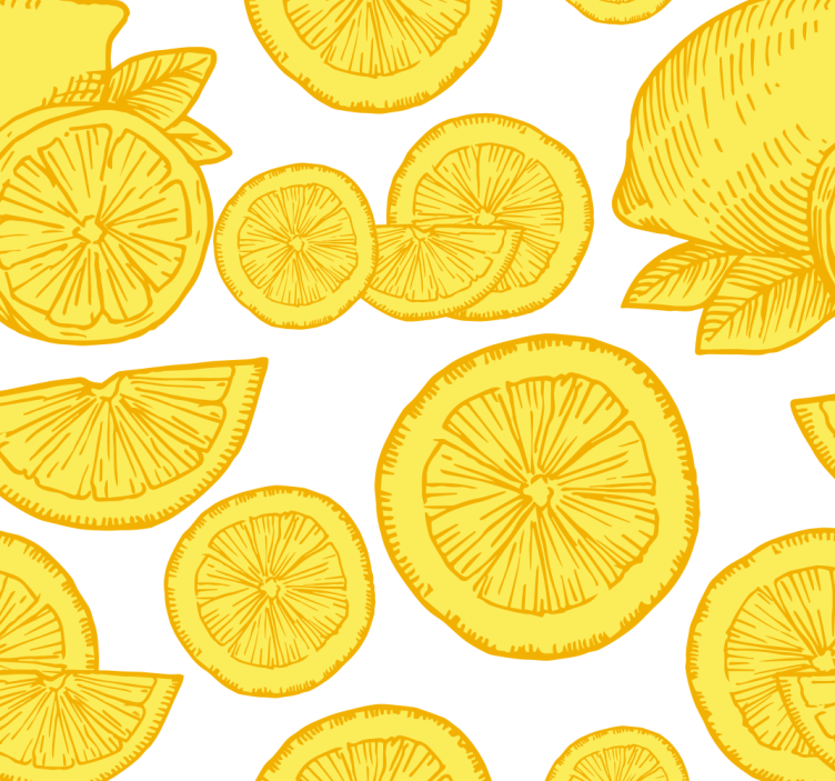 Persiana enrollable para cocina dibujo de naranja y limón - TenVinilo