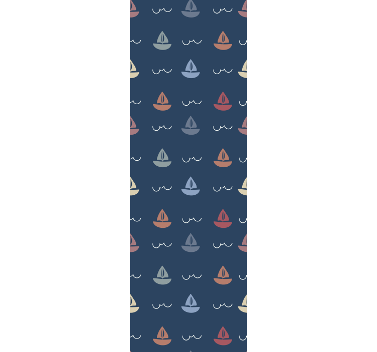 Persiana enrollable infantil barcos a vela - TenVinilo
