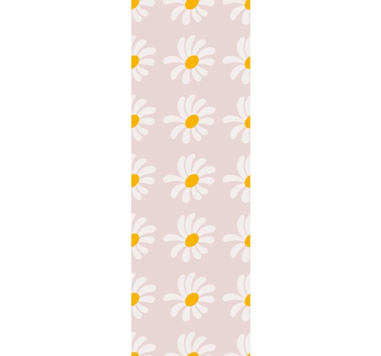 Persiana enrollable infantil ilustración flores boho - TenVinilo