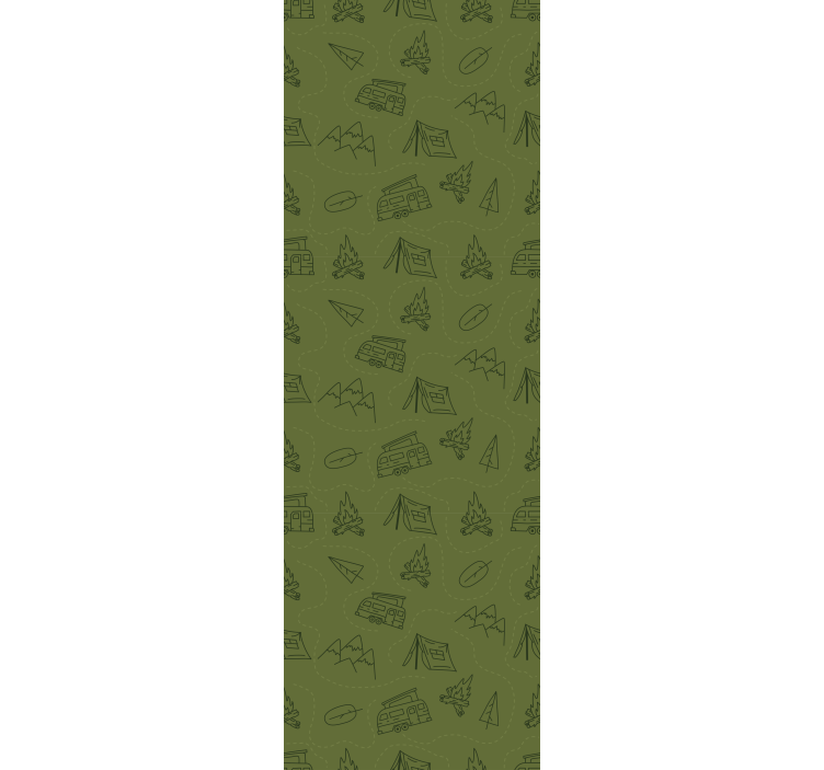 Persiana enrollable infantil montaña verde - TenVinilo