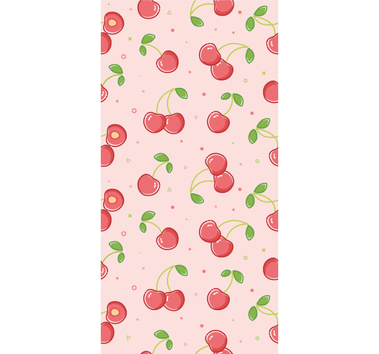 Persiana enrollable infantil cerezas rosadas - TenVinilo