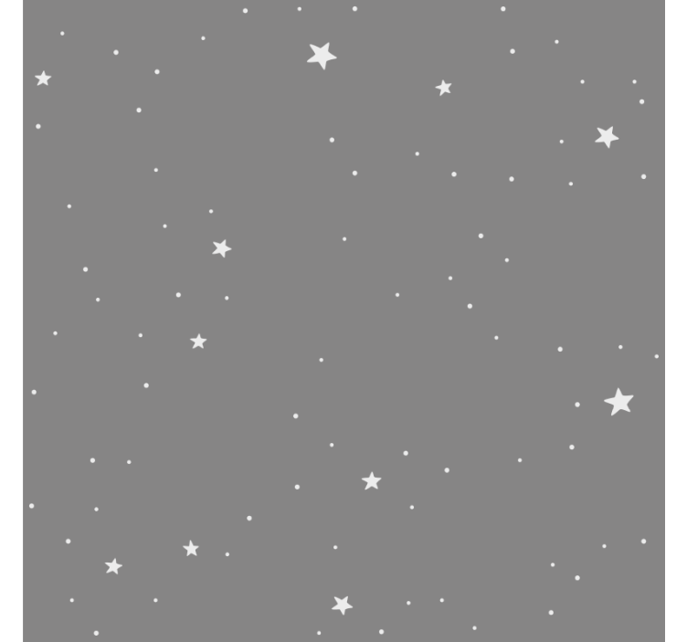 Persiana enrollable infantil estrellas blancas sobre gris - TenVinilo
