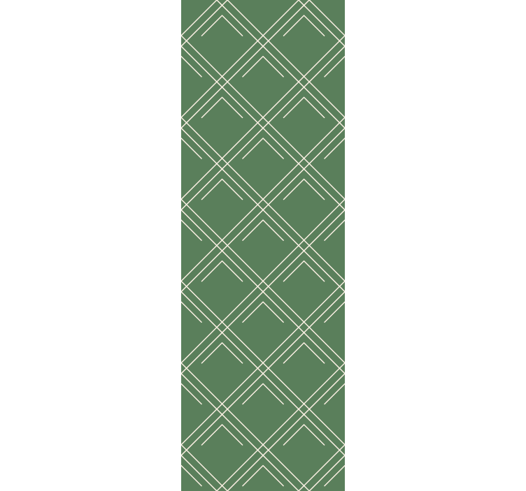 Persiana enrollable oficina cuadrados verdes elegantes - TenVinilo