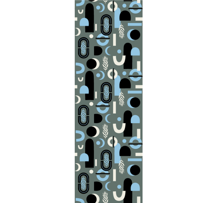 Persiana enrollable moderno collage de formas geométricas - TenVinilo