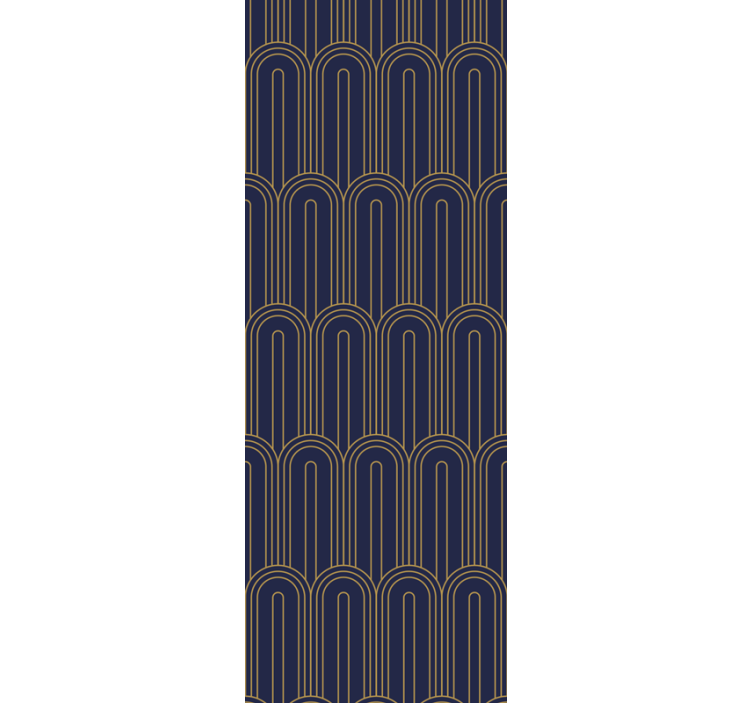 Persiana enrollable moderno patrón de líneas arqueadas - TenVinilo