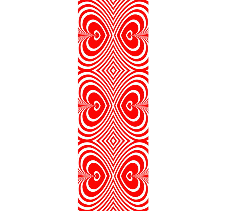 Persiana enrollable moderno corazones hipnotizantes - TenVinilo