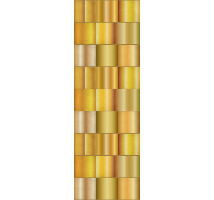 Persiana enrollable moderno bloques amarillos dorados - TenVinilo