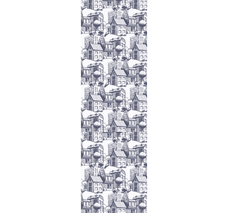 Persiana enrollable moderno patrón vintage urbano - TenVinilo