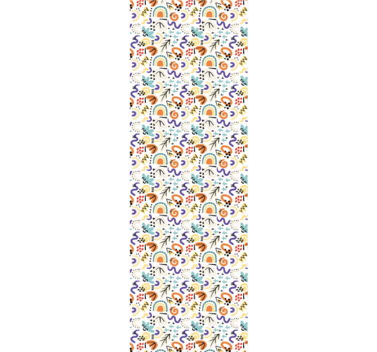 Persiana enrollable moderno patrón abstracto orgánico - TenVinilo