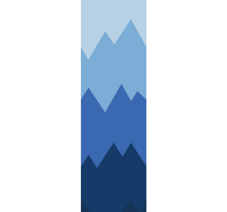 Persiana enrollable moderno colcha blanca y azul - TenVinilo