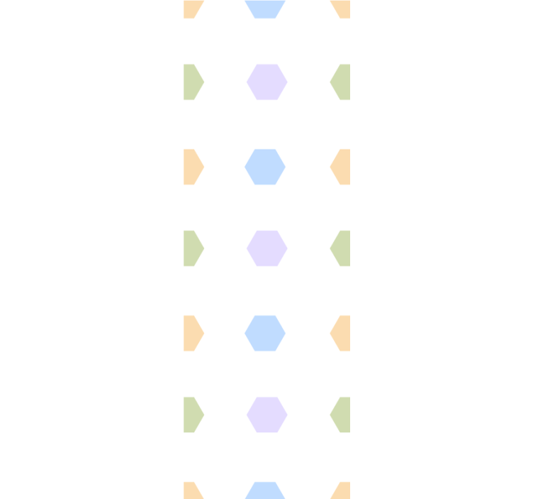 Persiana enrollable moderno hexágonos multicolor fondo claro - TenVinilo