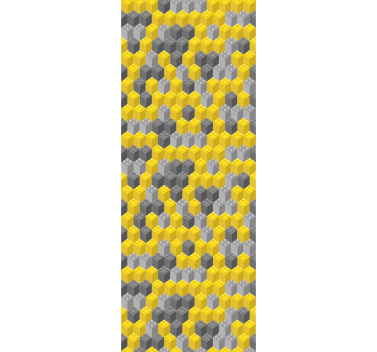 Persiana enrollable moderno bloques de construcción pantone - TenVinilo