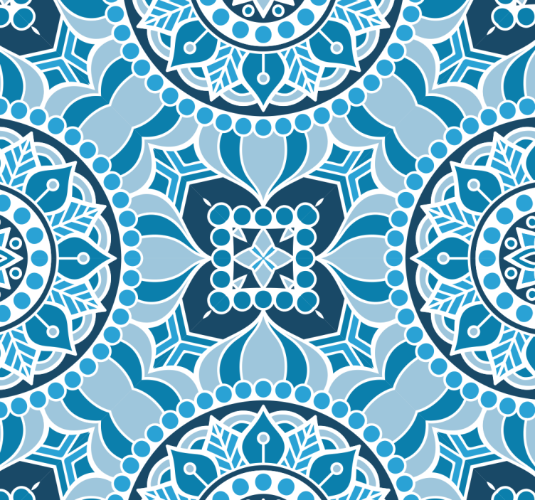 Persiana enrollable para baño estilo mandala - TenVinilo
