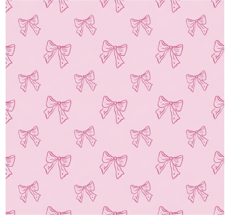 Persiana enrollable rosa con estampado de lazos rosas - TenVinilo