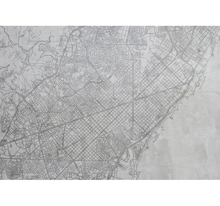 Persiana enrollable para cocina mapa de barcelona - TenVinilo
