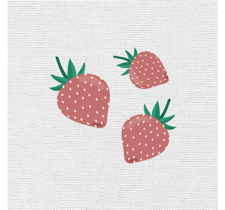 Persiana enrollable para cocina patrón de fresas colorido - TenVinilo