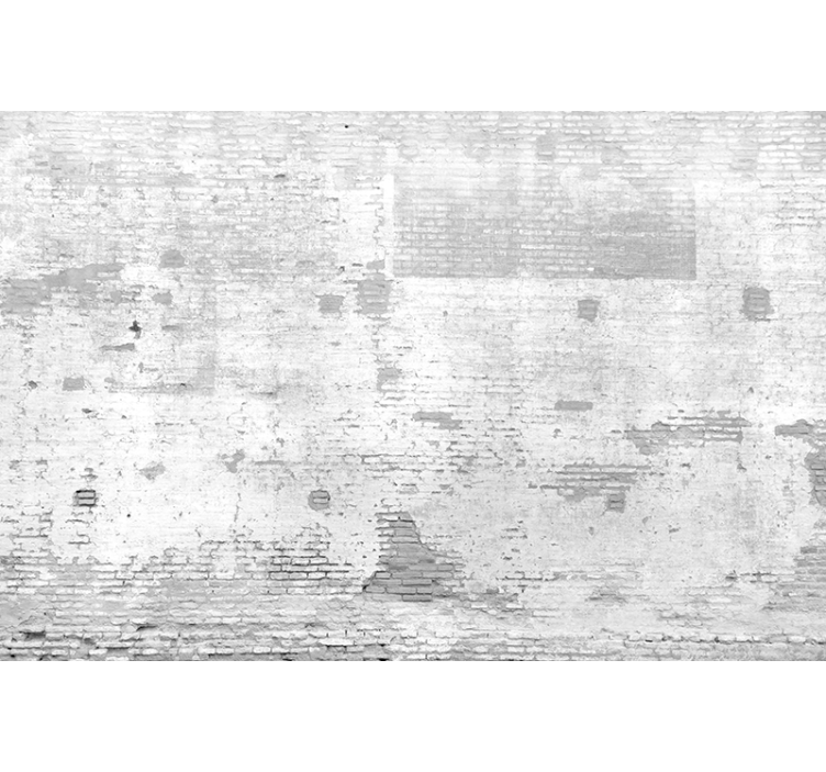 Persiana enrollable blanca pared blanca envejecida - TenVinilo