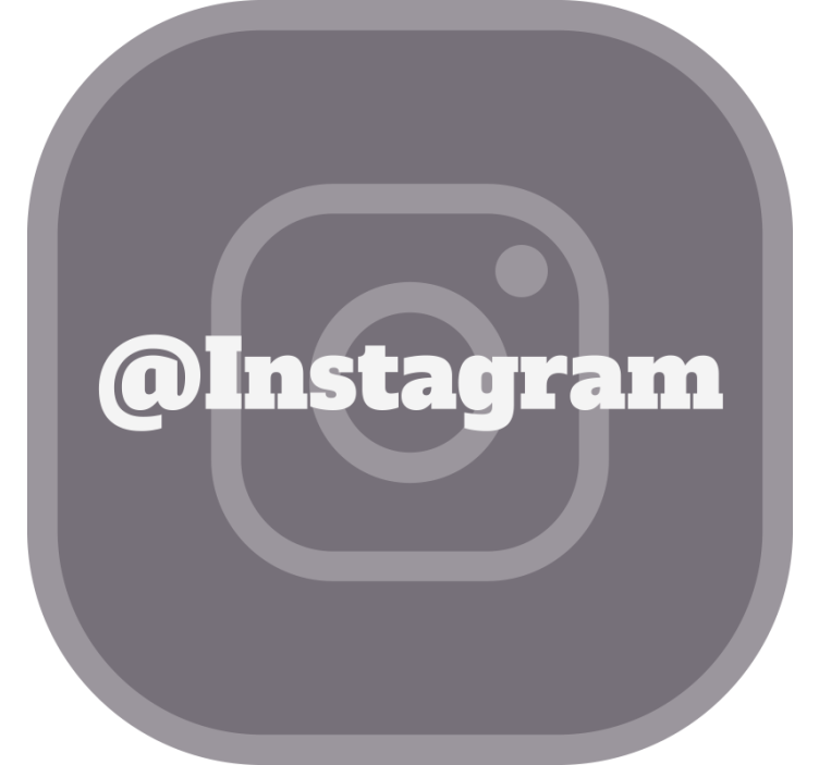 Persiana enrollable gris tu instagram - TenVinilo