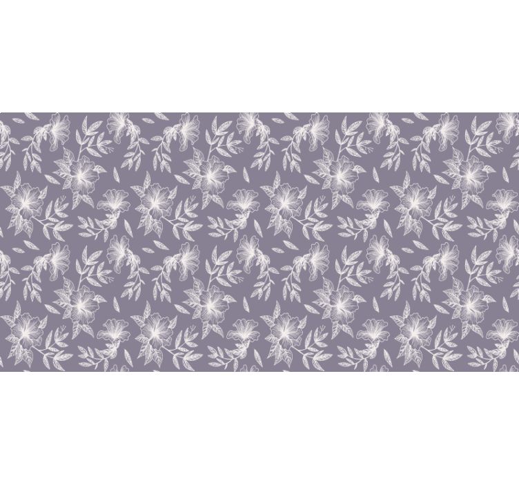 Persiana enrollable morada floral lila - TenVinilo
