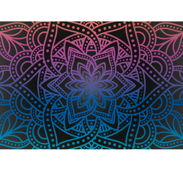 Persiana enrollable salón mandala intrincado - TenVinilo