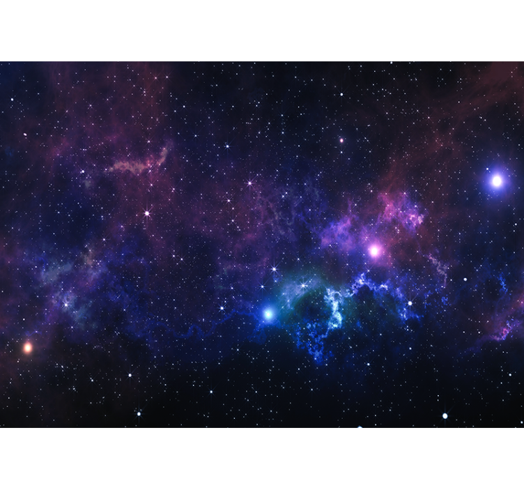 Persiana enrollable salón universo con miles de estrellas - TenVinilo