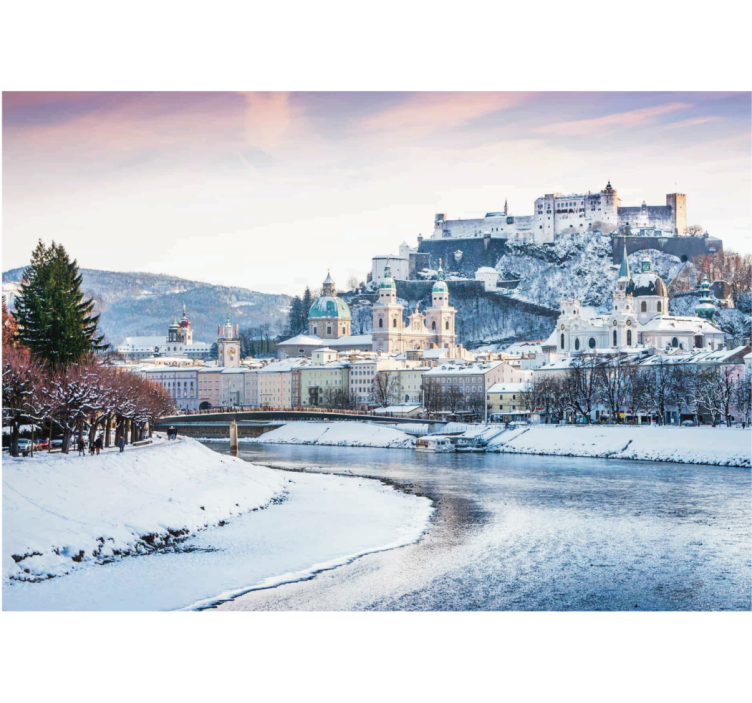 Persiana enrollable salón invierno en salzburgo - TenVinilo