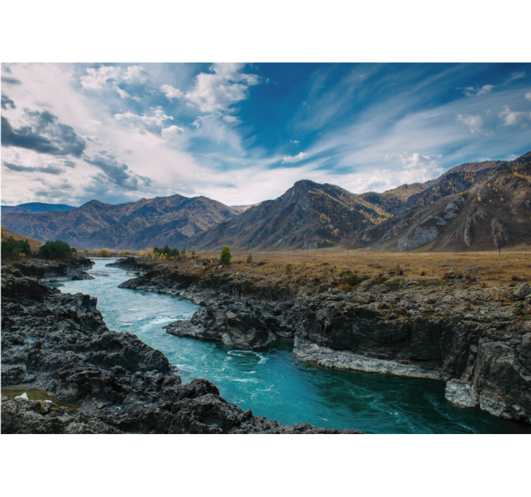 Persiana enrollable salón río en los andes - TenVinilo