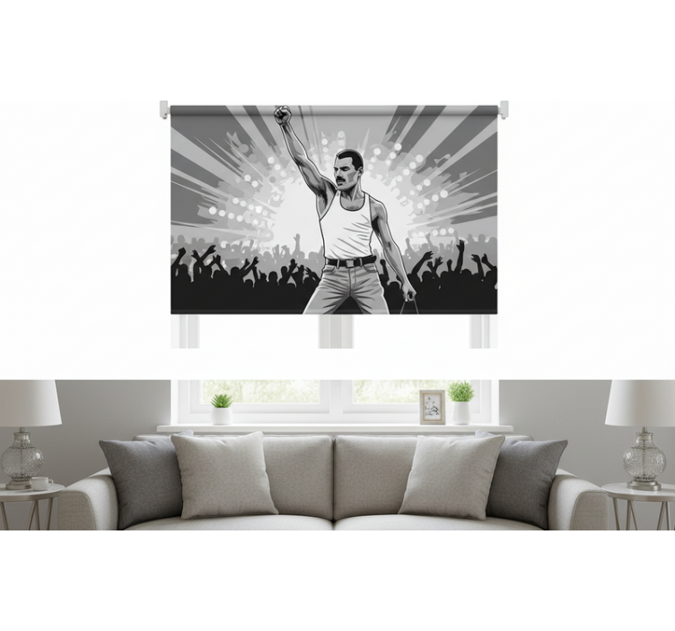 Persiana enrollable salón freddie en wembley - TenVinilo