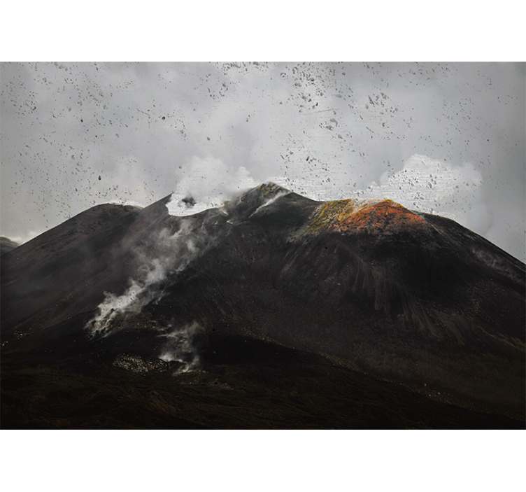Persiana enrollable salón paisaje etéreo del etna - TenVinilo