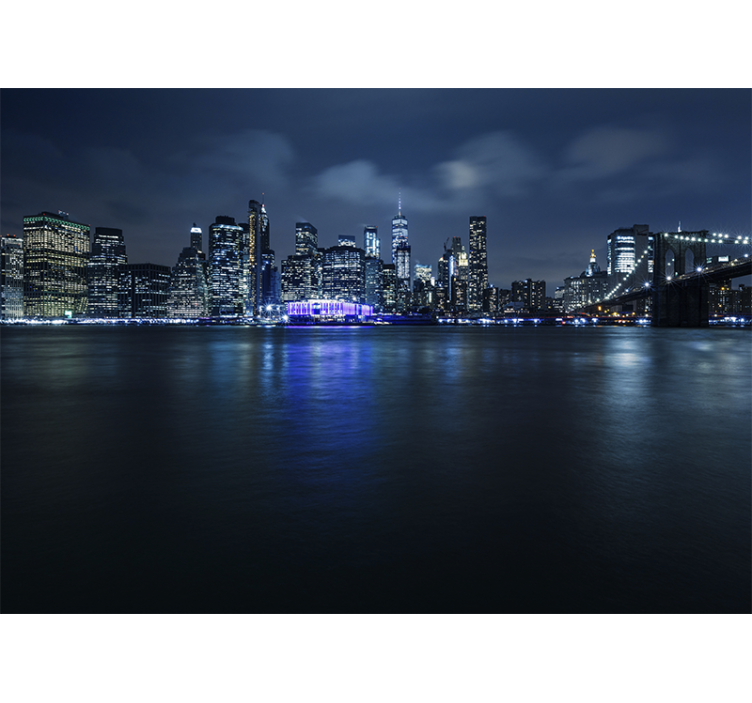 Persiana enrollable salón manhattan azul de noche - TenVinilo