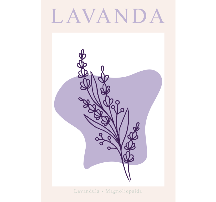 Persiana enrollable salón lavanda minimalista - TenVinilo