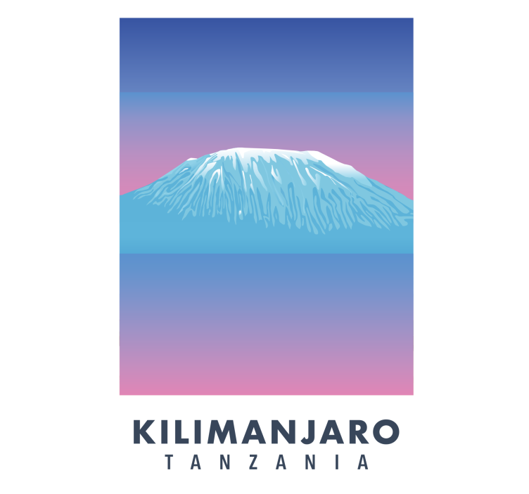 Persiana enrollable salón kilimanjaro lona retro - TenVinilo