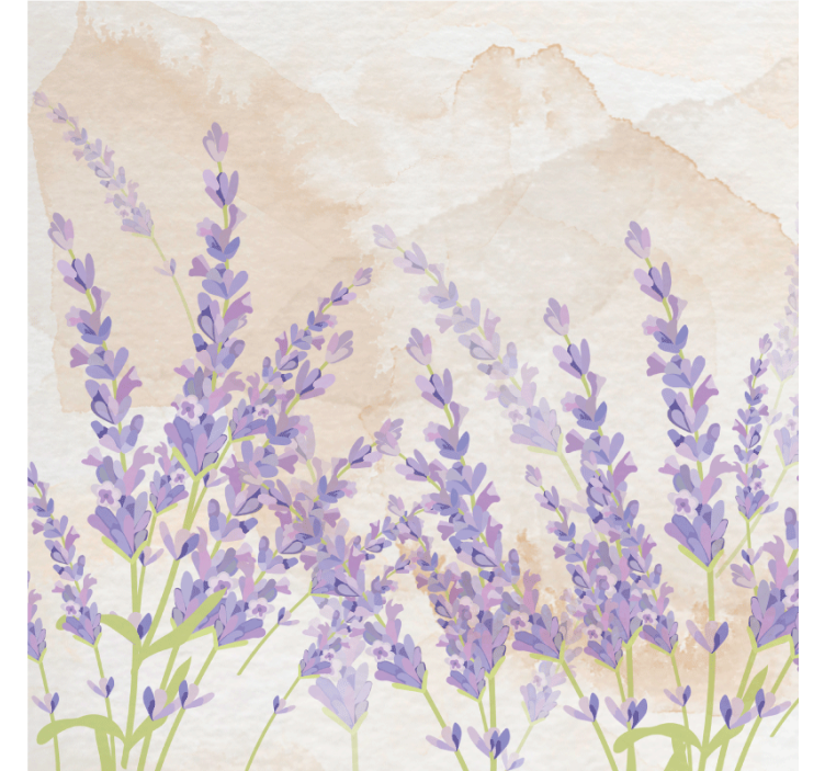 Persiana enrollable salón acuarela lavanda provenzal - TenVinilo