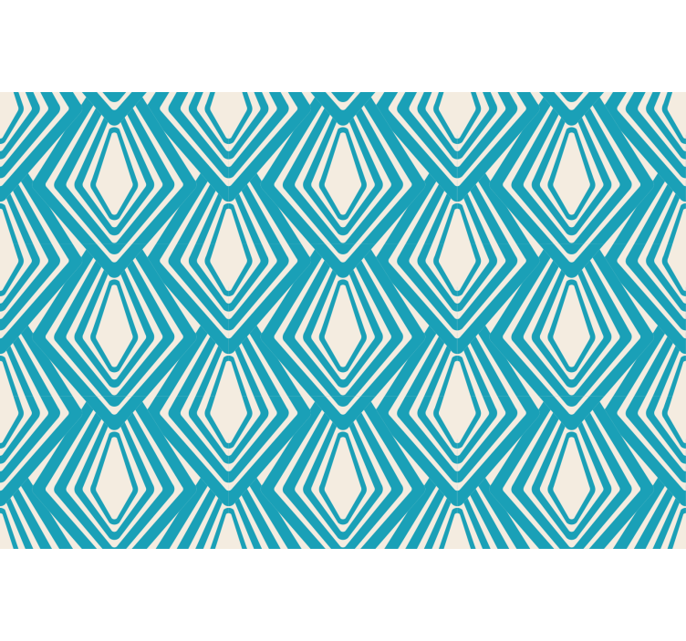 Persiana enrollable salón diseño minimalista azul - TenVinilo