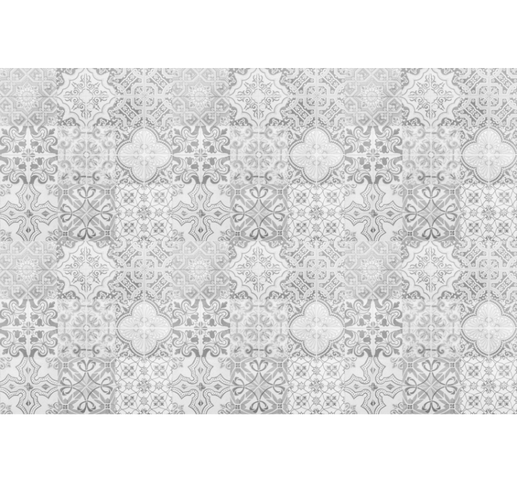 Persiana enrollable gris con patrón de mosaico piedra - TenVinilo