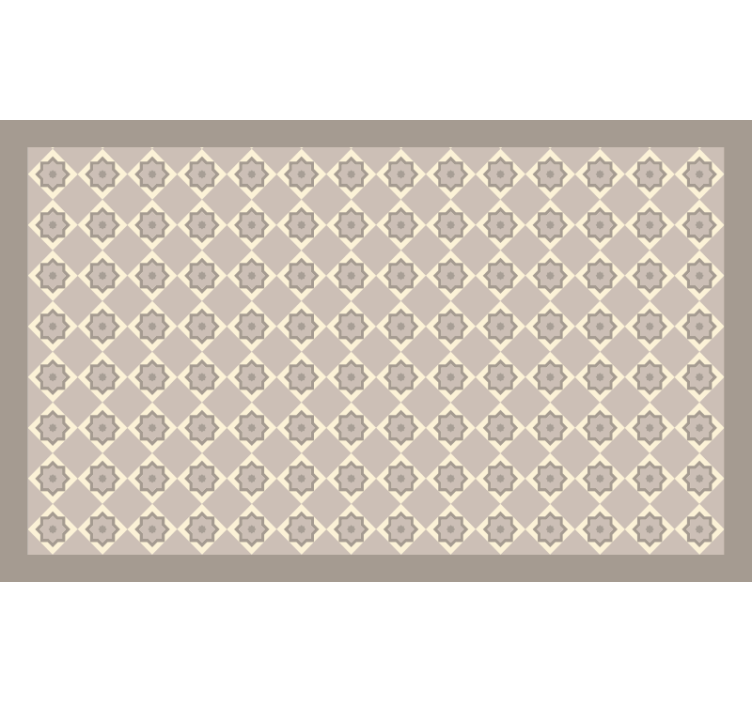 Persiana enrollable beige azulejos de cemento beige - TenVinilo