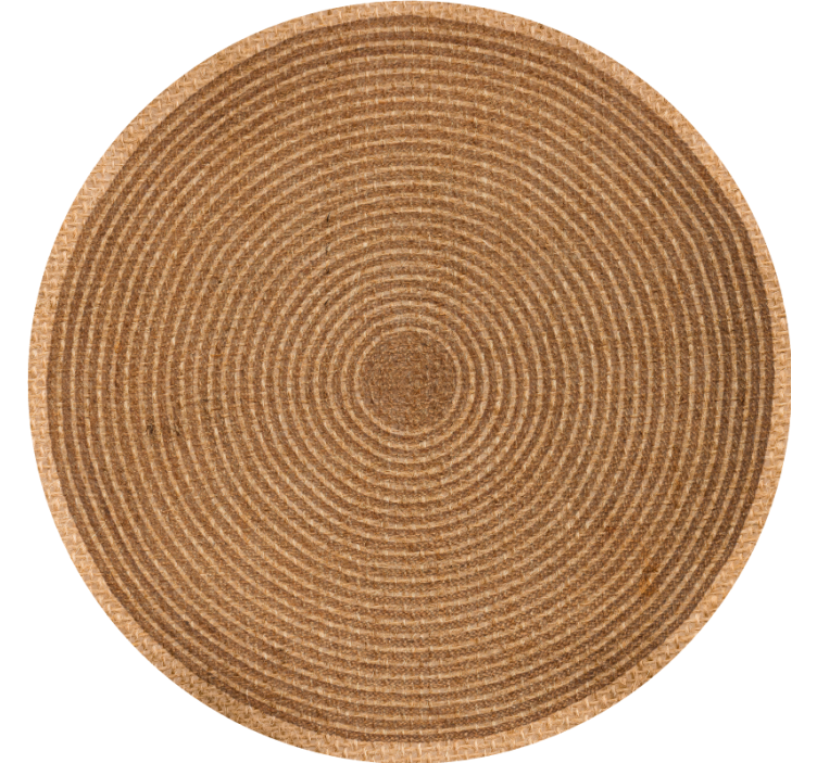 Persiana enrollable beige textura yute circular - TenVinilo