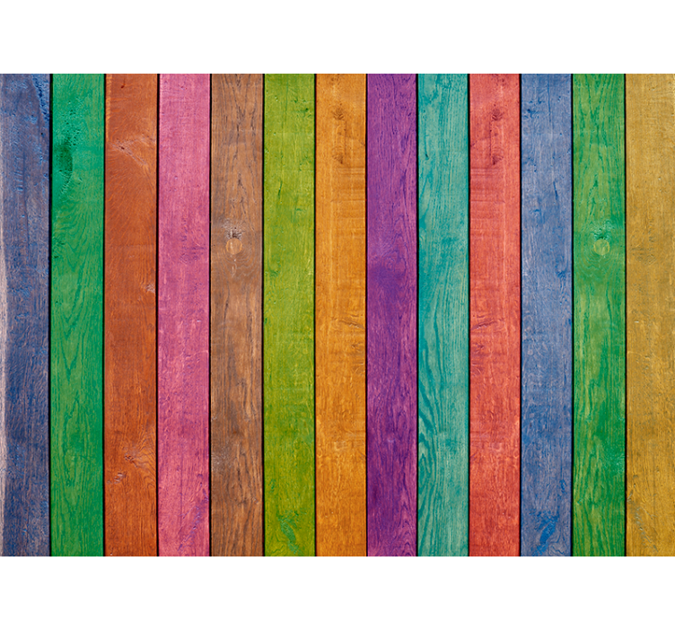 Persiana enrollable para cuarto patrón de madera multicolor - TenVinilo