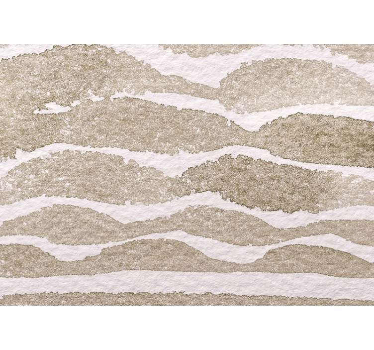 Persiana enrollable beige con patrón de olas marrón claro - TenVinilo