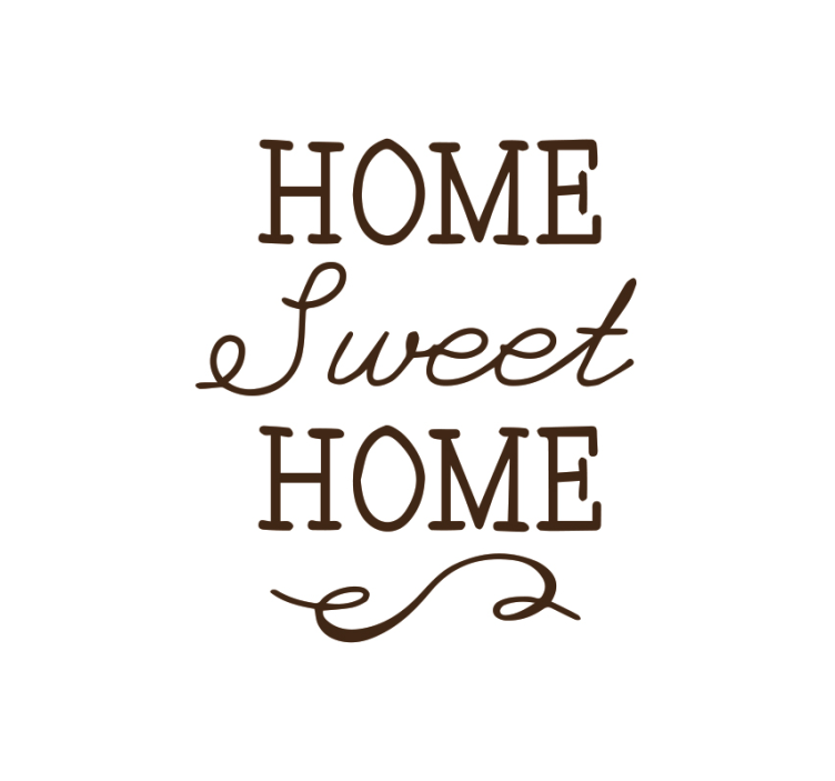 Estor frase home sweet home - TenVinilo